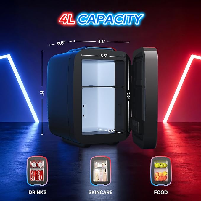 Mini Fridge, 4L/6 Can Small fridge - Image 6