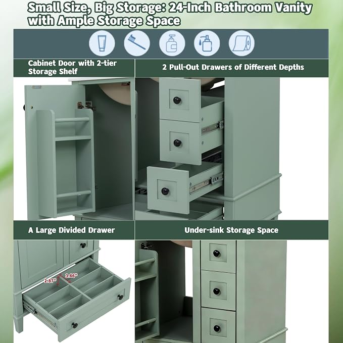 Bellemave 24" Bathroom Vanity - Image 4