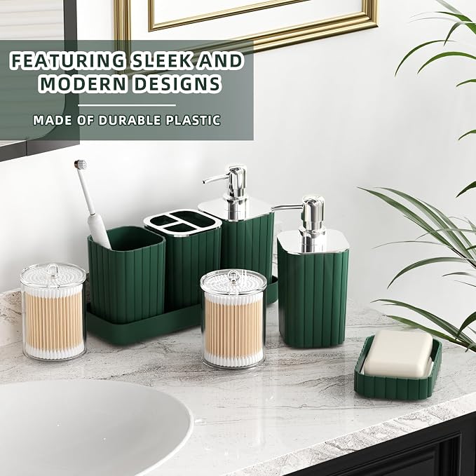 Bathroom Set- 25PC Green Bathroom Sets, Bathroom Set - Image 4
