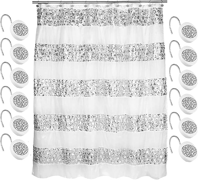 Zahari Home Sinatra Bathroom Shower Curtain Set by ZahariHome