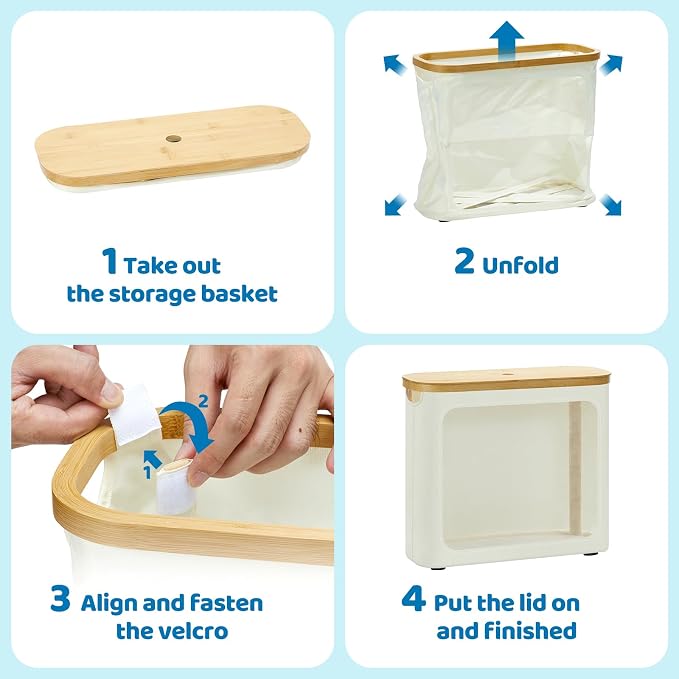 Toilet Paper Storage with Lid, Large Toilet Paper Holder - Image 6