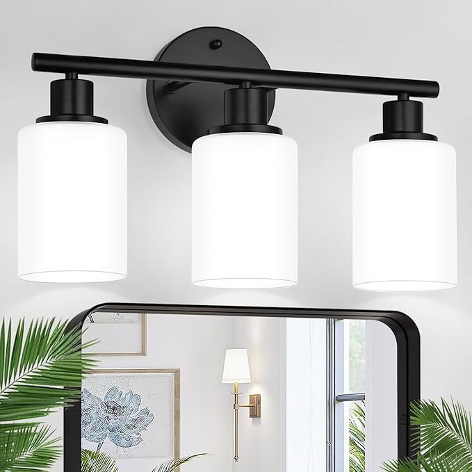 3-Light Bathroom Light Fixtures, Bathroom Wall Lamp by Zarbitta