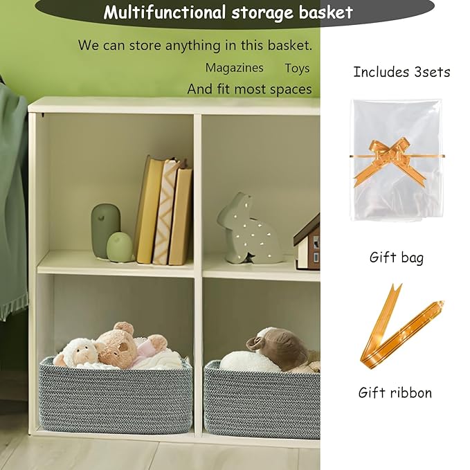 COMFY-HOMI 13" x 8.5" x 5.1" Storage Baskets - Image 4