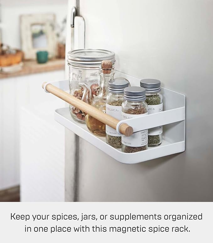 YAMAZAKI Home Tosca Magnetic Spice Storage Rack Organizer - Image 3