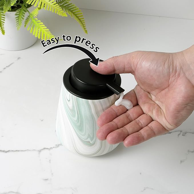 12Oz Ceramic Liquid Soap Dispenser - Image 5