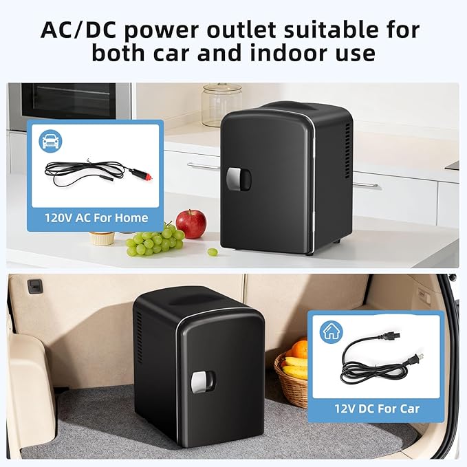 Antarctic Star 4L/6 Can Portable Mini Fridge, Personal Compact Refrigerator - Image 3