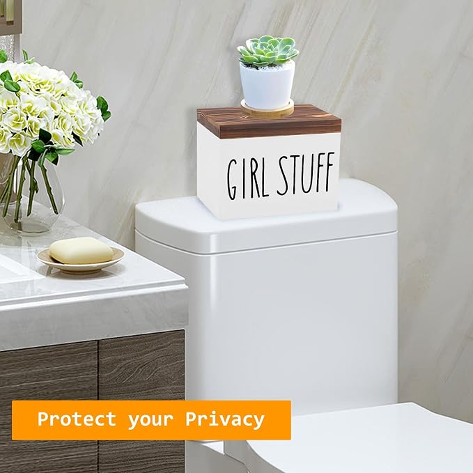 Tampon Holder for Bathroom, Feminine Product Organizer Pad Case - Image 3