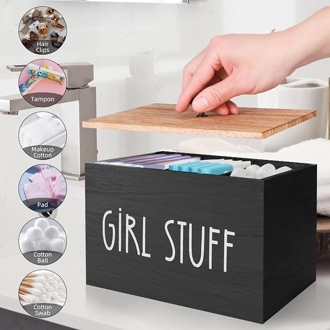 Tampon Holder for Bathroom, Feminine Product Organizer - Image 4