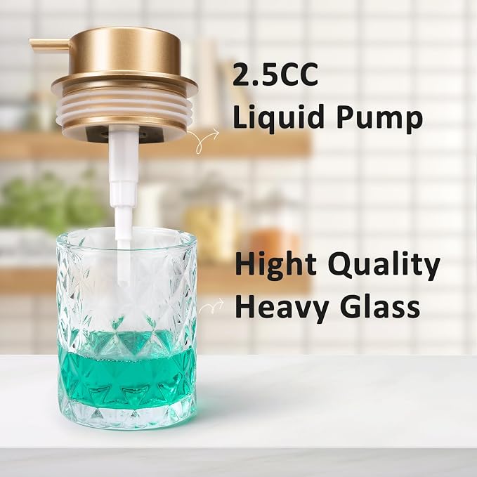 Bathroom Glass Soap Dispenser - Image 5