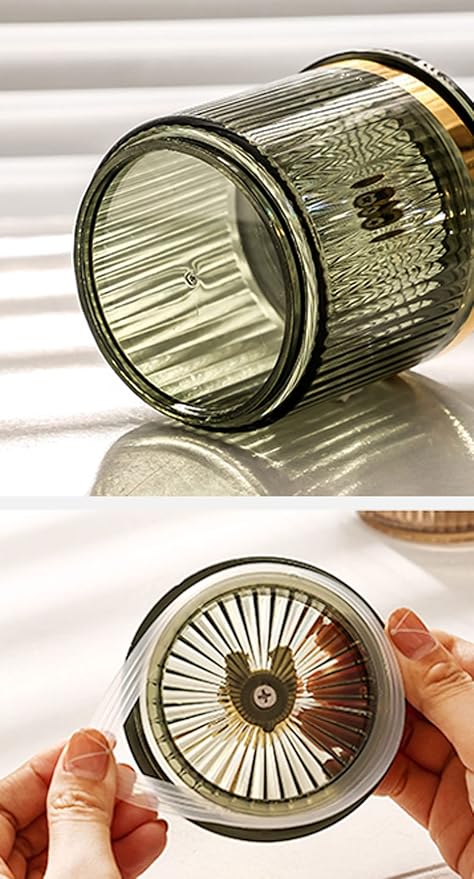 Plastic Cotton Swab Ball Box Pad Holder Floss Organizer Box Clear Container - Image 6
