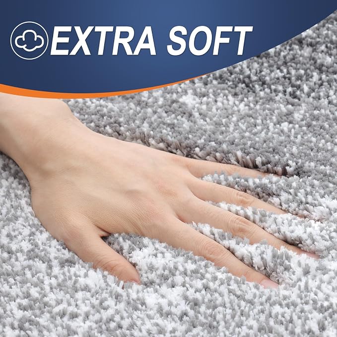 OLANLY Bathroom Rugs Sets 3 Piece, Soft Absorbent Microfiber Bath Mats and - Image 3