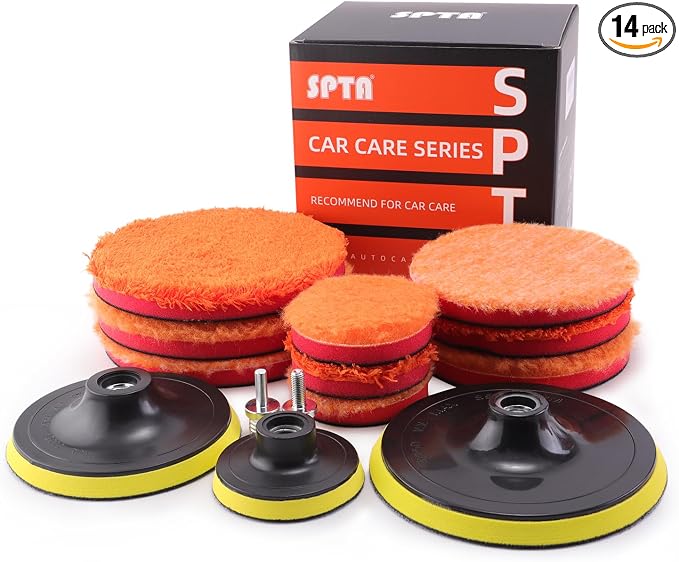 SPTA Microfiber Polishing Pads, Waxing and Cleaning by SPTA