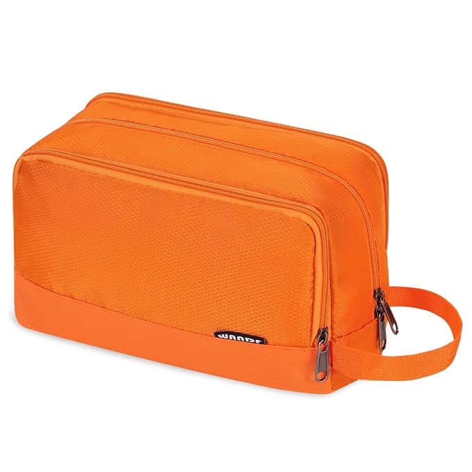 Toiletry Bag for Men Hanging Dopp Kit Water Resistant Shaving Bag Small by WANDF