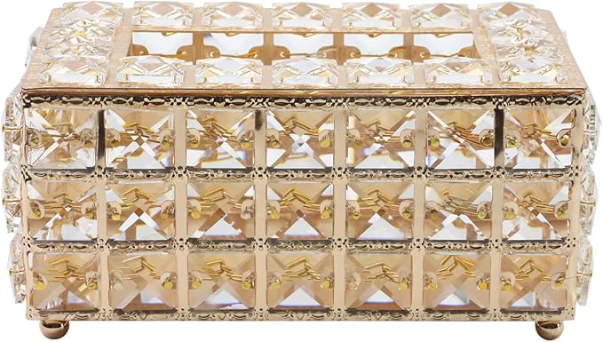Geesatis Tissue Box Cover, Rectangle Tissue Box Holder, Rectangular Napkin - Image 4