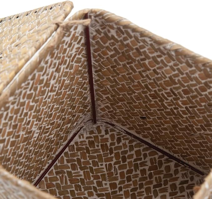 Seagrass Square Tissue Box Cover Woven Napkin Holder Decorative - Image 5