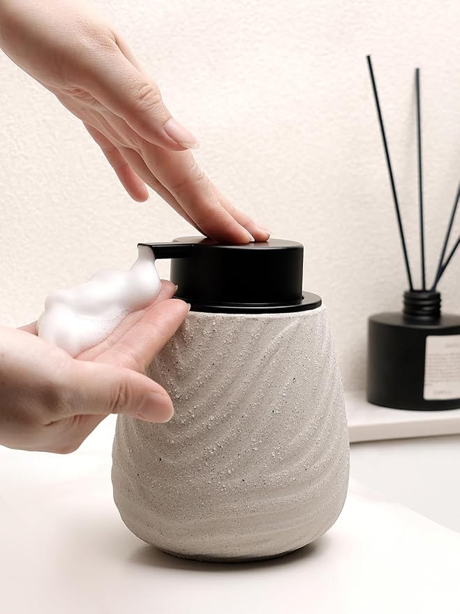 Foaming Soap Dispenser, 14 oz Ceramic Foam Soap Pump - Image 7