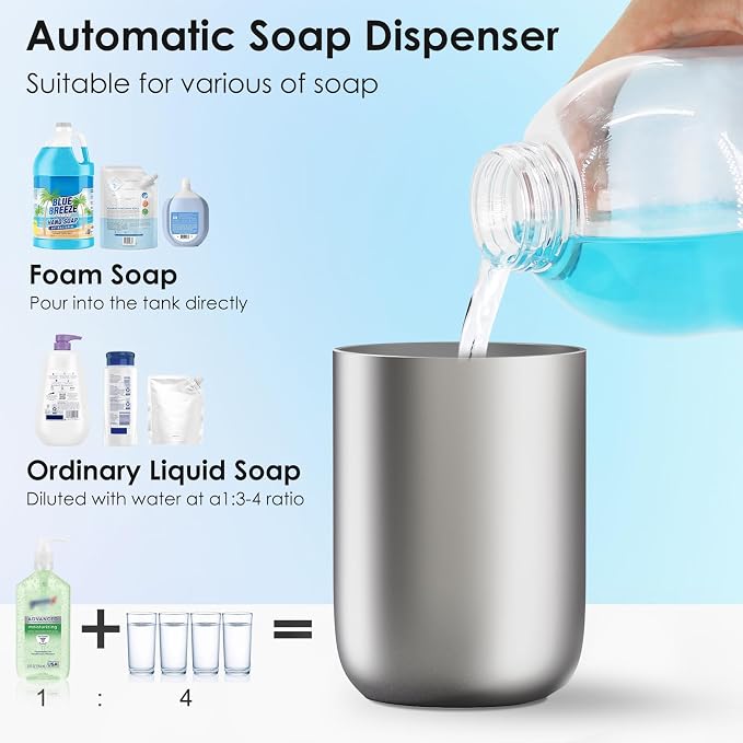 Automatic Soap Dispenser Touchless Foaming: Soap Dispenser Rechargeable - Image 6