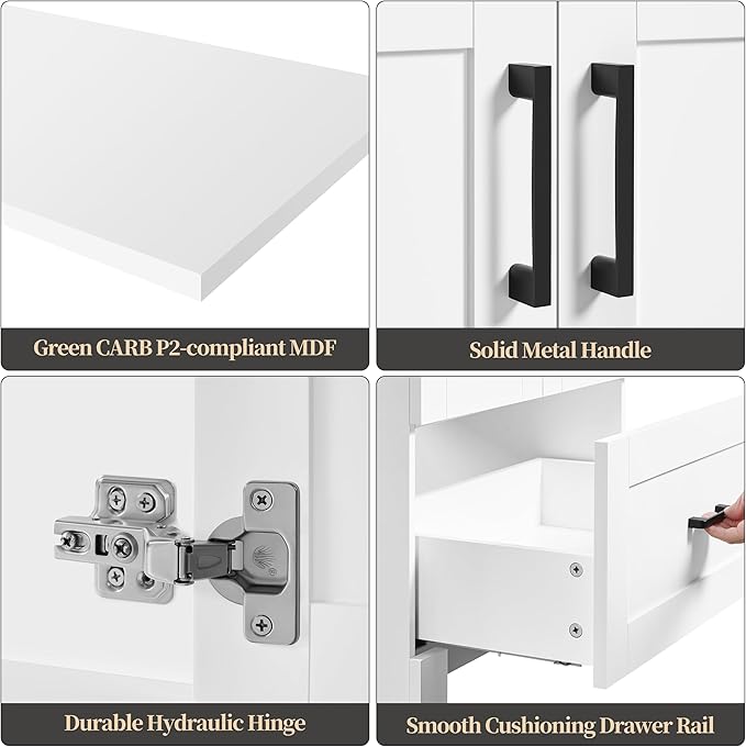 Yaheetech 24.5" Modern Bathroom Vanity - Image 4