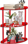 3 Tier Acrylic Corner Shelf Organizer Storage 9.5x9.5x15.7 Inch, Study Room by Sezanrpt