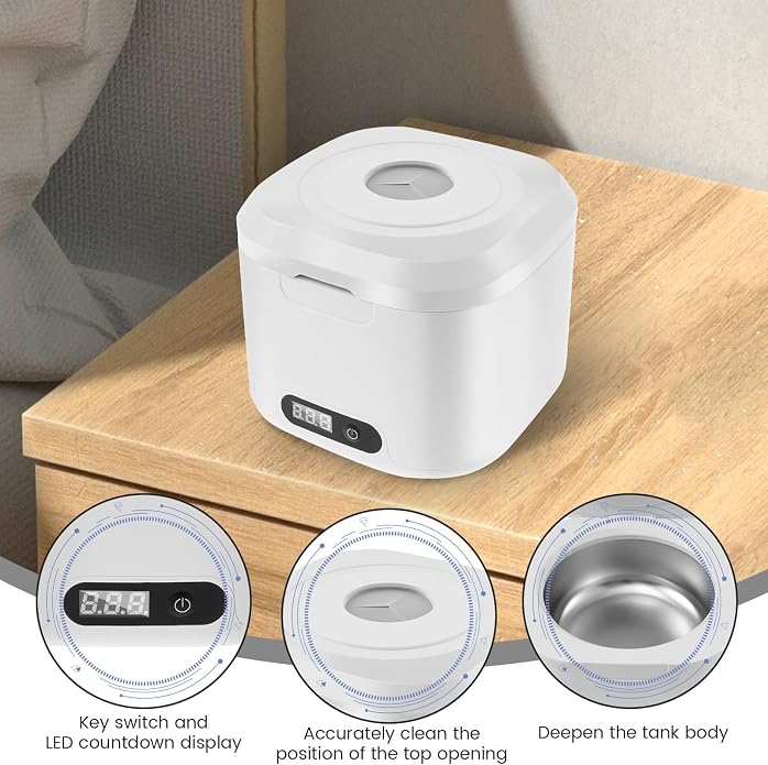 Ultrasonic Retainer Cleaner Machine, 340ML Ultrasonic Cleaner Machine - Image 4