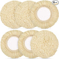 Tallew 6 Pcs 3 Inch Wool Polishing Pad Hook Loop Buffing Pad by Tallew