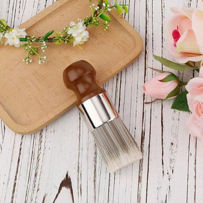 2pcs Furniture Salve Brush, Soft Bristles & Ergonomic Handle Leather and Wood - Image 8