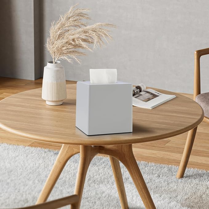 Tissue Box Cover, Square Facial Tissue Holder Storage - Image 7