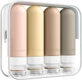 Quatish Travel Bottles for Toiletries, Original Patented Leak Proof Travel Size by Quatish