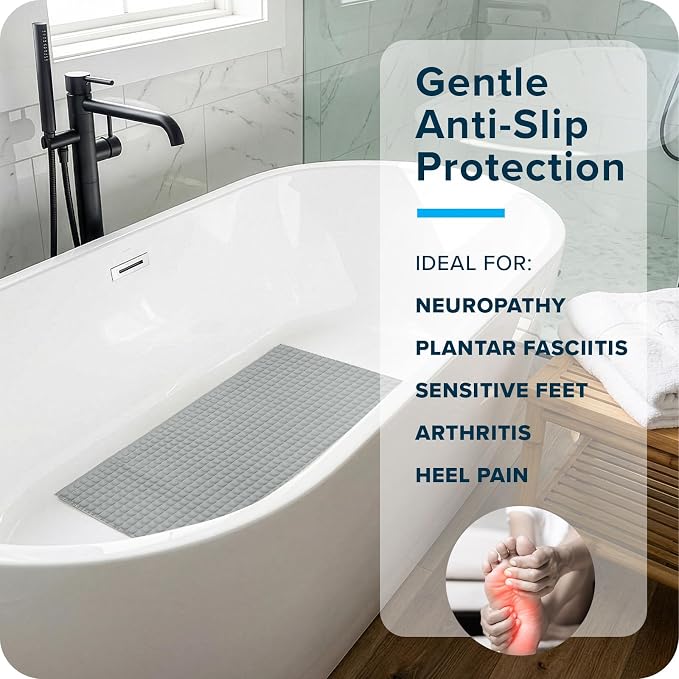 SlipX Solutions Pillow Top Cushioned Bath Mat, Non Slip Comfort Underfoot - Image 5