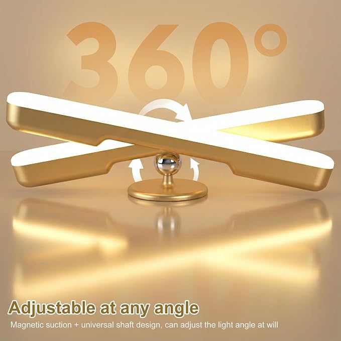 Wireless Vanity Lights for Mirror, Rechargeable Battery Operated Stick on Lamp - Image 5