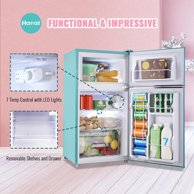 WANAI 3.5 Cu.ft Refrigerators Full-sized Fridge - Image 6