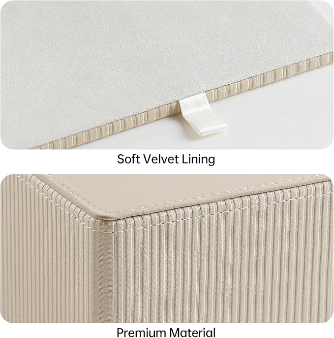 Tissue Box Cover Square with Magnetic Closure, PU Leather Tissue Box Holder - Image 4