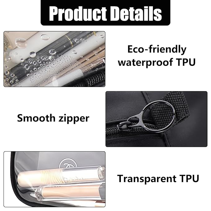 Clear TSA Approved Toiletry Bag Set - Image 3