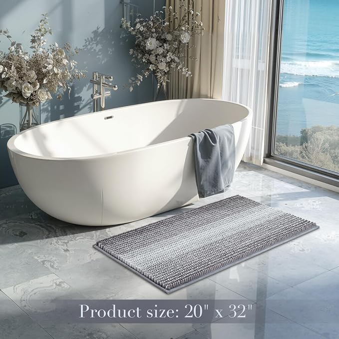 BSICPRO Bathroom Rugs, Bath Mat Non Slip 20 x 32 Inches Water Absorbent - Image 6