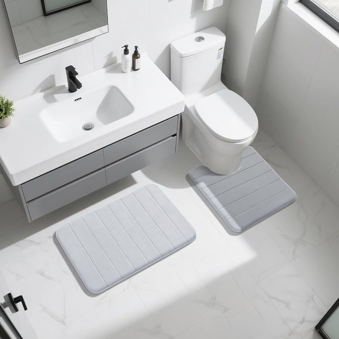 Yimobra Memory Foam Bath Mat Set 2 Piece - Image 7