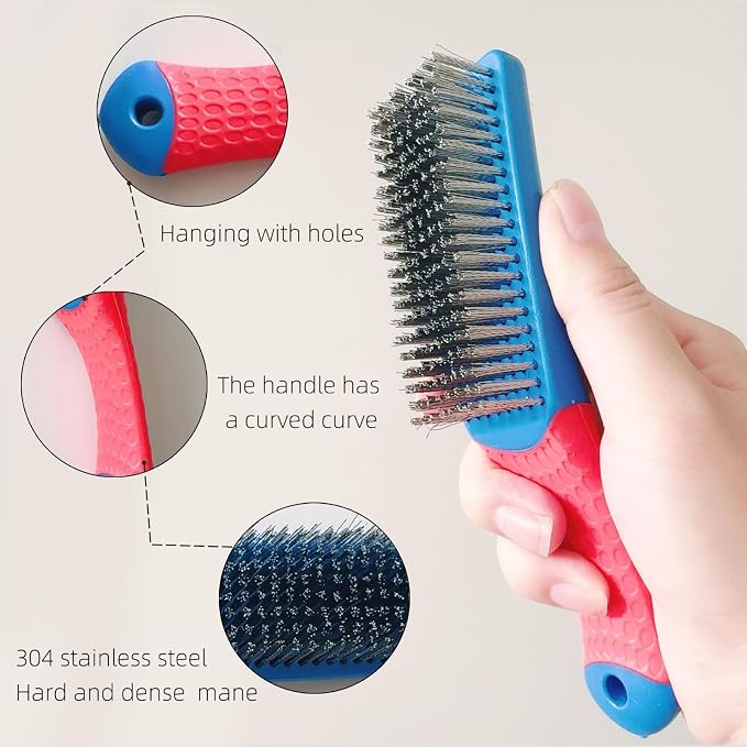 2 Pcs Bird Bath Hard Wire Brushes，Iron Out Rust Stain Remover，Bathtub Cleaning - Image 4
