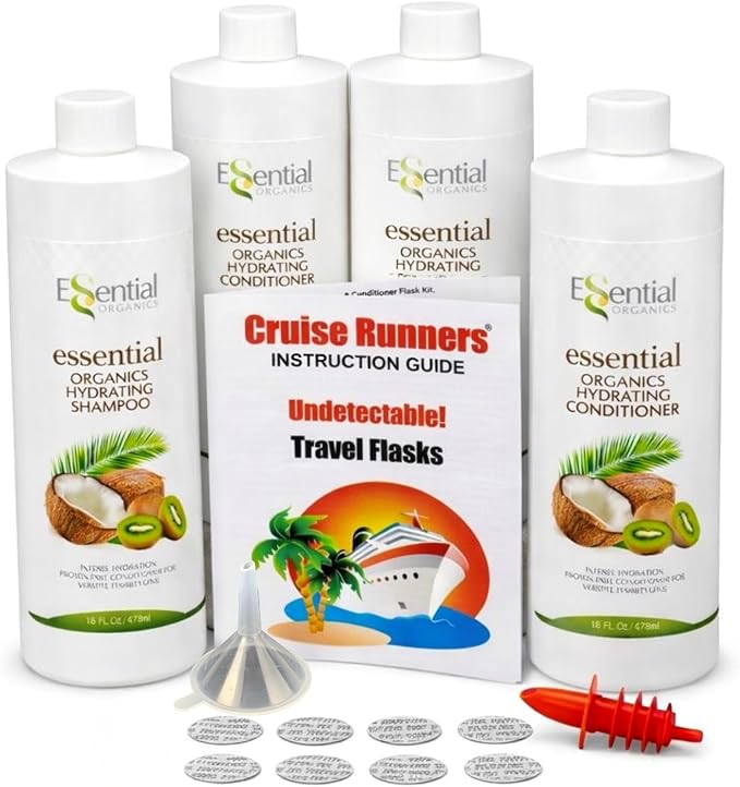 Fake Shampoo & Conditioner By CRUISE RUNNERS Hidden Liquor Alcohol Flasks by CruiseRunners