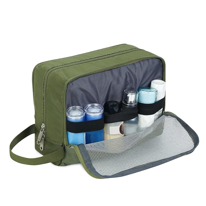Toiletry Bag for Men Hanging Dopp Kit Water Resistant Shaving Bag Small - Image 6