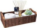 Round Paper Rope Storage Basket Wicker by STOBSK