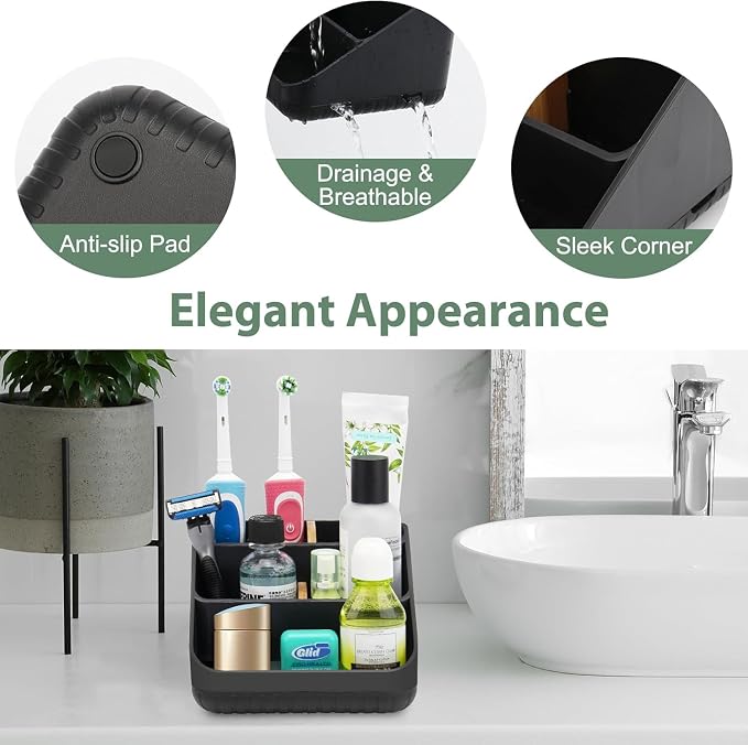 Chintu Toothbrush Holders Bathroom Countertop Organizer-Electric Tooth Brushing - Image 5