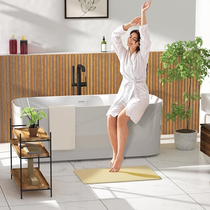 HITSLAM Shower mat Non Slip, 24 x 16 Inch Bath Mat - Image 7