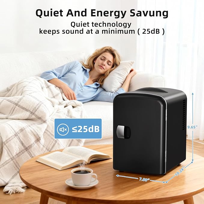 Antarctic Star 4L/6 Can Portable Mini Fridge, Personal Compact Refrigerator - Image 7
