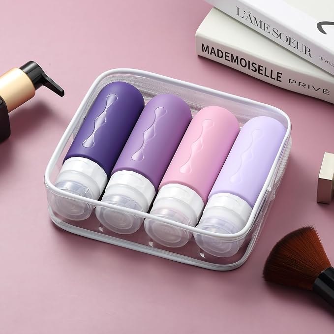 Gemice Travel Bottles for Toiletries, Tsa Approved, Travel Size Containers - Image 2