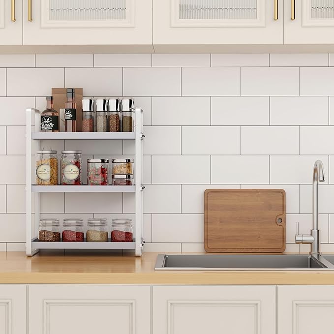 Bathroom Counter Organizer, Bathroom Countertop Organizer, Counter Shelf - Image 2