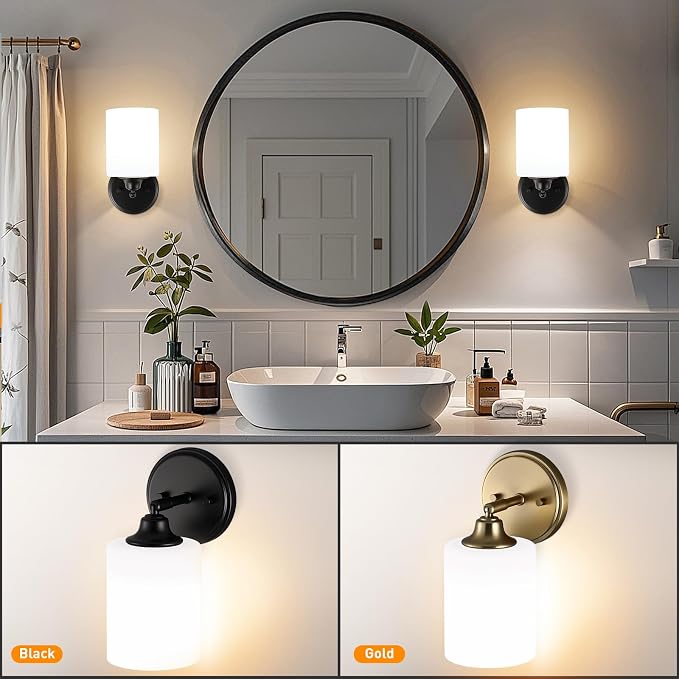 Wall Sconces Set of Two Bathroom Light Fixtures - Image 7
