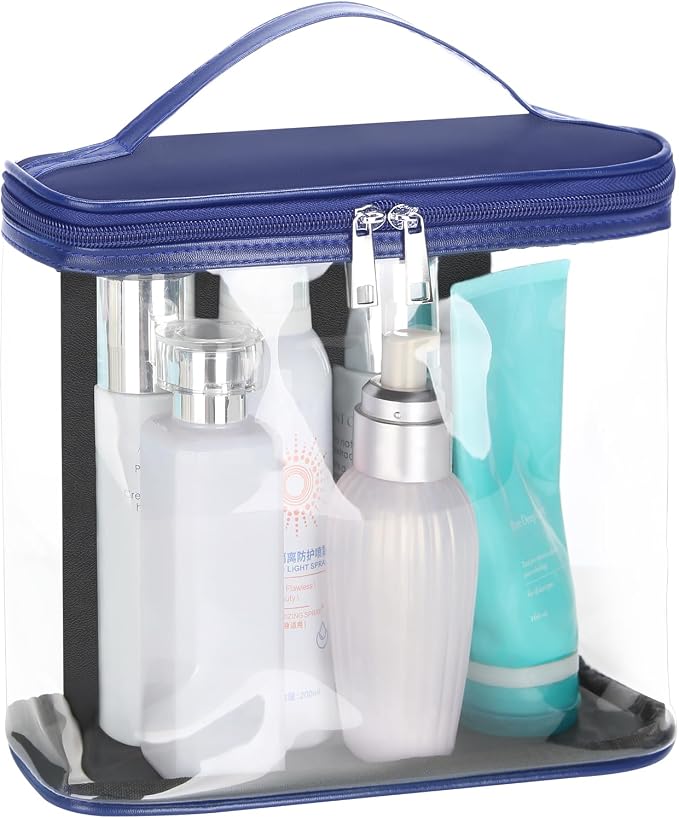 HAOGUAGUA Heavy Duty Leak Proof Clear Travel Bags by HAOGUAGUA