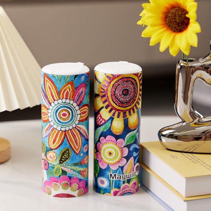Car Tissues Holder with Facial Tissue, Car Tissue Box, Travel Tissues Cylinder - Image 2