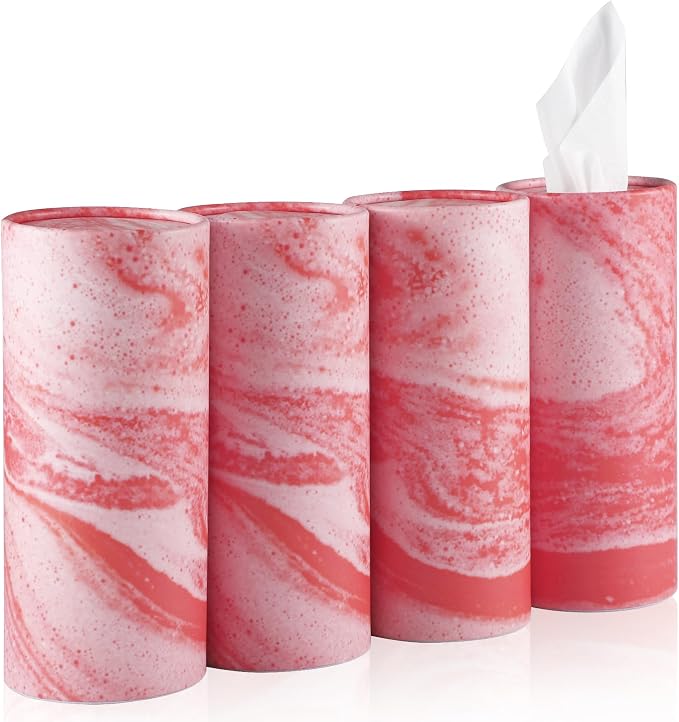 SINGARO Car Tissue Holder, 4 Pack Car Cup Holder Facial Tissues by SINGARO