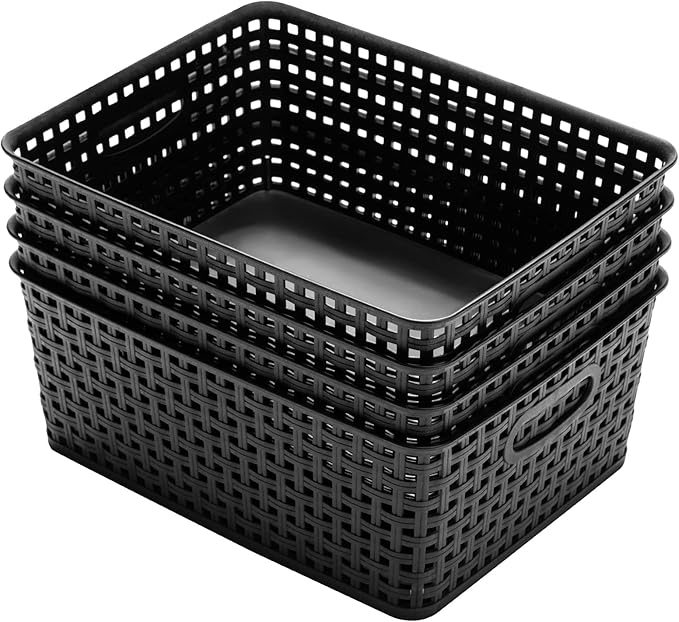 Plastic Storage Baskets for Organizing - Image 4