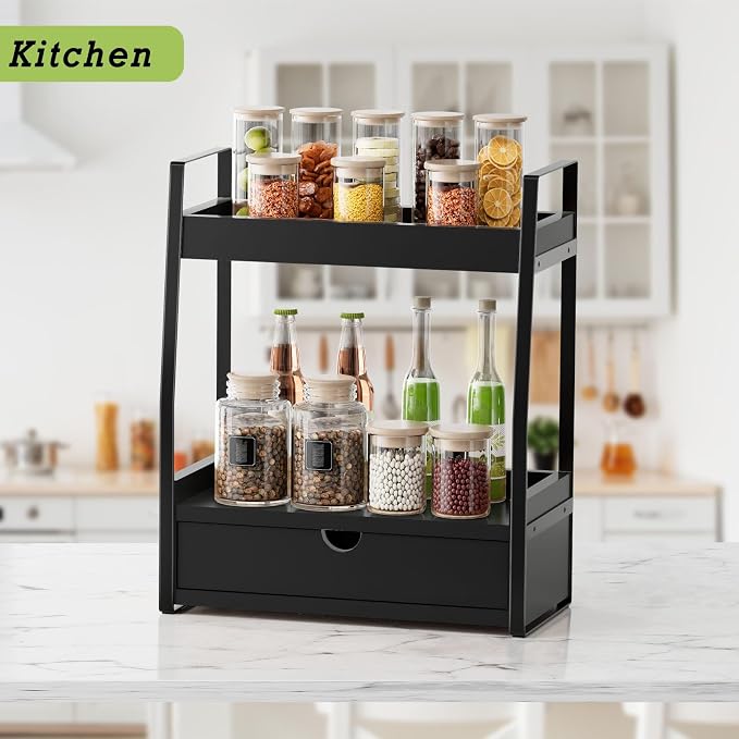 2-Tier Bathroom Organizer Countertop, Bathroom Sink Organizer Countertop - Image 2